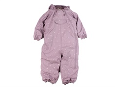 Wheat soft lilac flowers rubber snowsuit Evig  